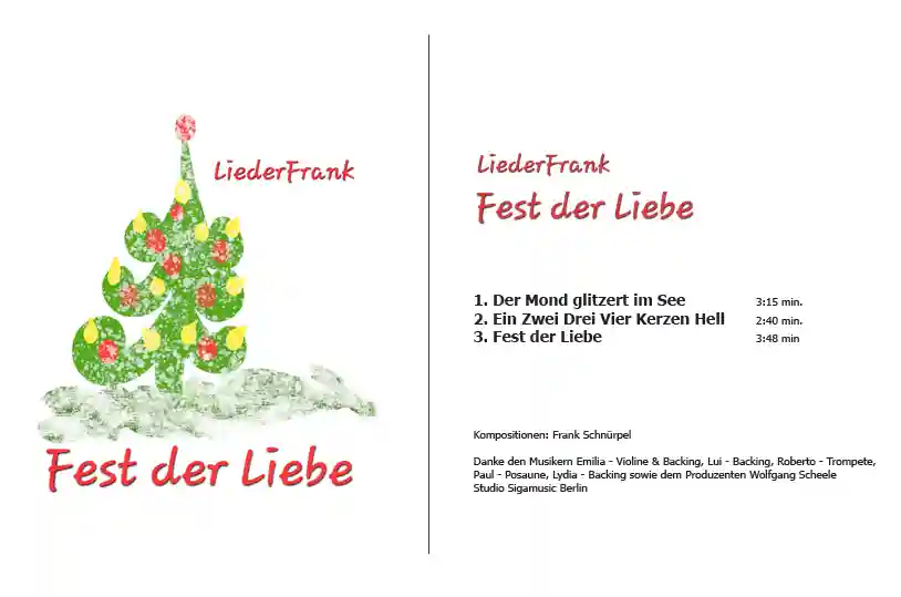 Weihnachtslieder - Single CD